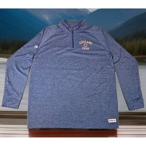 Chicago Cubs Pullover Mens Large L Blue Stitches Lightweight Athletic Gear‎